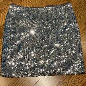 White House Black Market sequin mini skirt sz 4